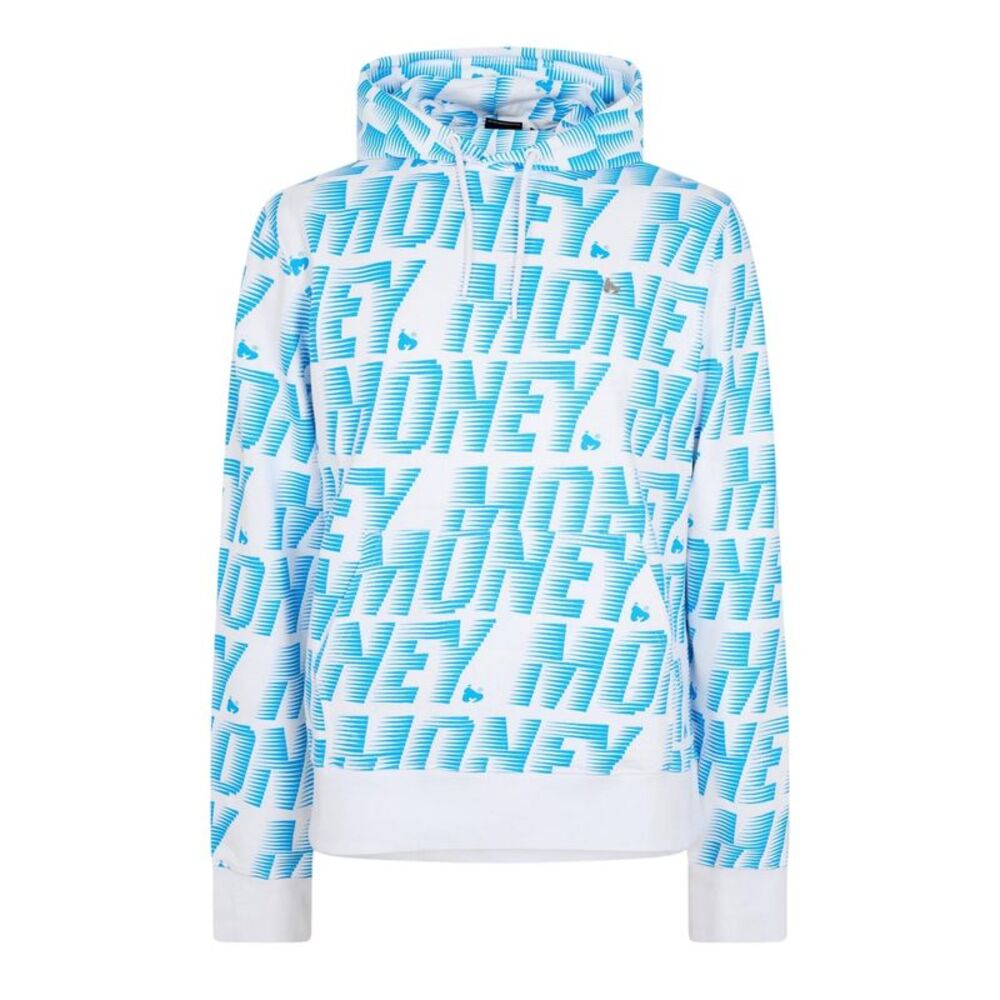 Money Mens Zoom Block Logo Hoodie / Blue